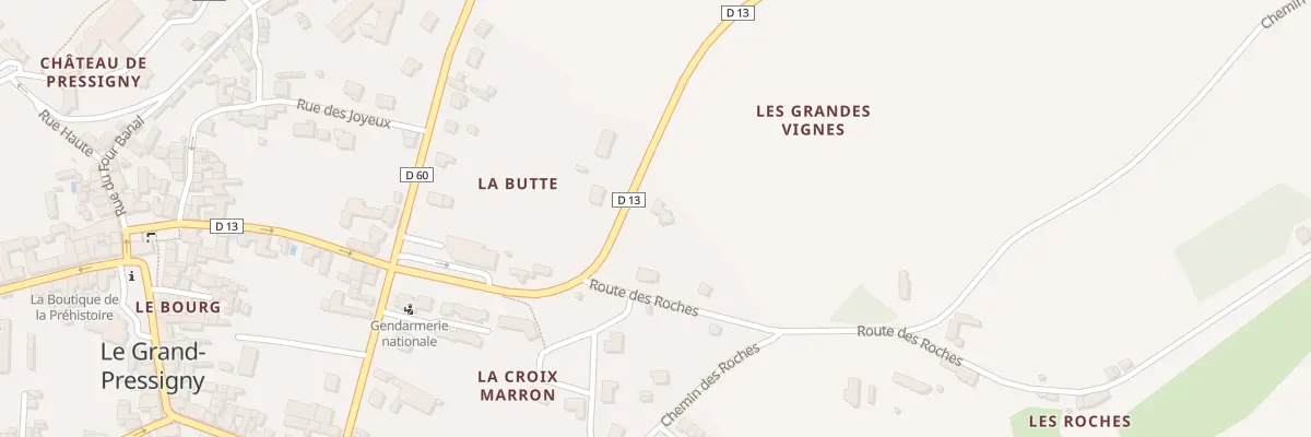 Plan du 2 Rte de la Celle Guenand au Grand-Pressigny