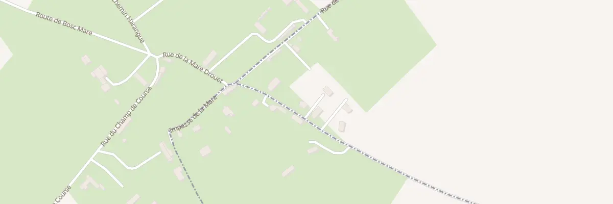 Plan du 1826 Rue de Bosc Mare à Berville-en-Caux