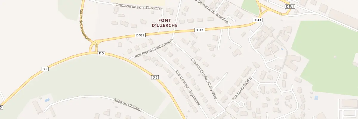 Plan du 14 Rue Georges Guynemer à Bassillac et Auberoche