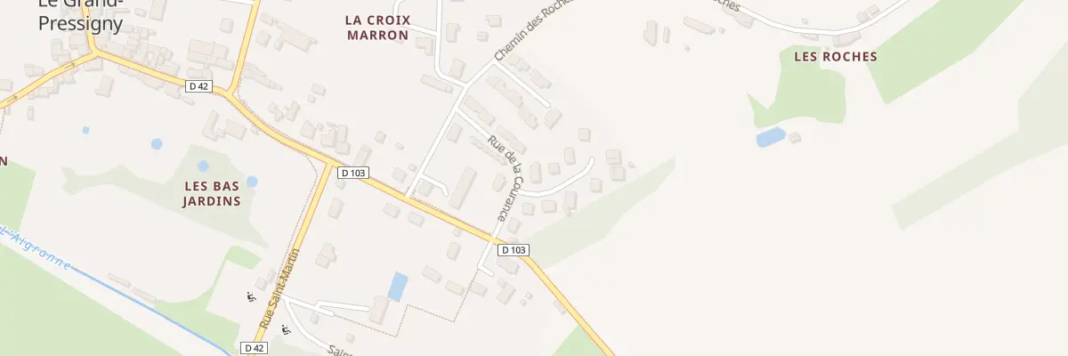 Plan du 1 Imp de la Courance au Grand-Pressigny