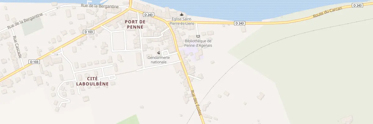 Plan du 21 Rue des Ecoles à Penne-d’Agenais