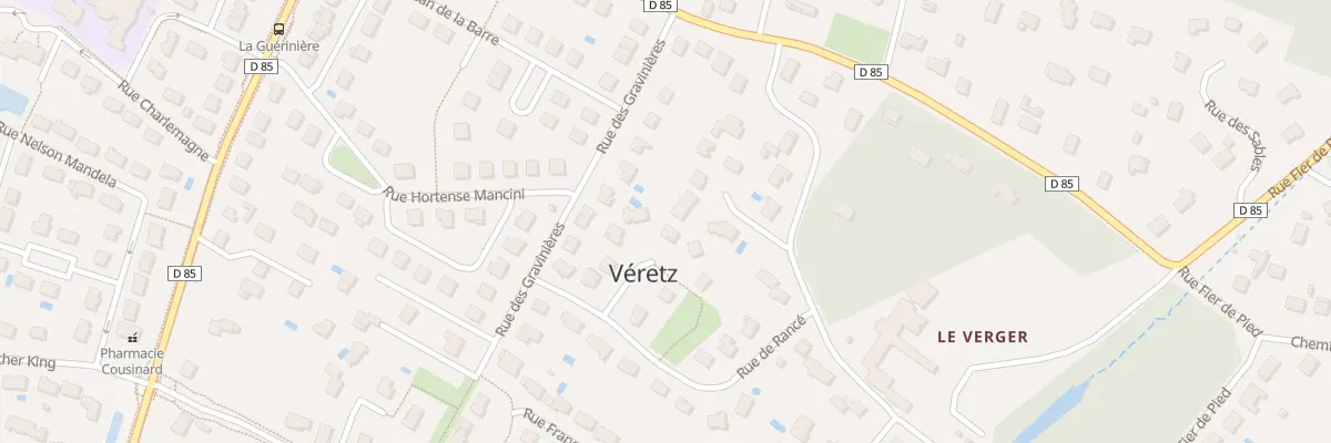 Plan du 4 All Daniel Chamier à Véretz