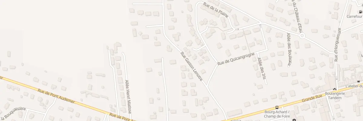 Plan du 55 Rue Gaston Lenôtre à Bourg-Achard