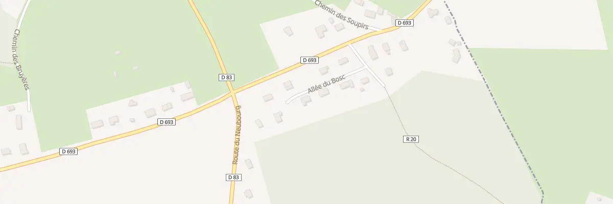 Plan du 6 All du Bosc à Thénouville