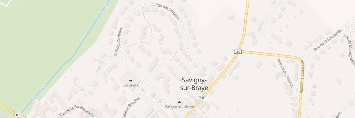 Plan du 1 All des Erables à Savigny-sur-Braye