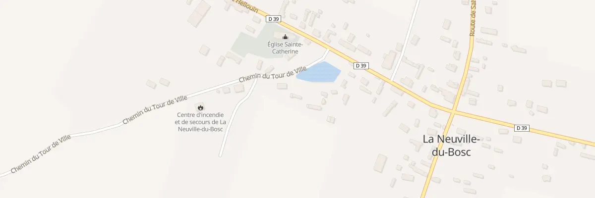 Plan du 6 Che du Tour de Ville à La Neuville-du-Bosc