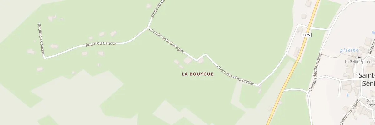 Plan du 158 La Boueygue à Saint-Avit-Sénieur