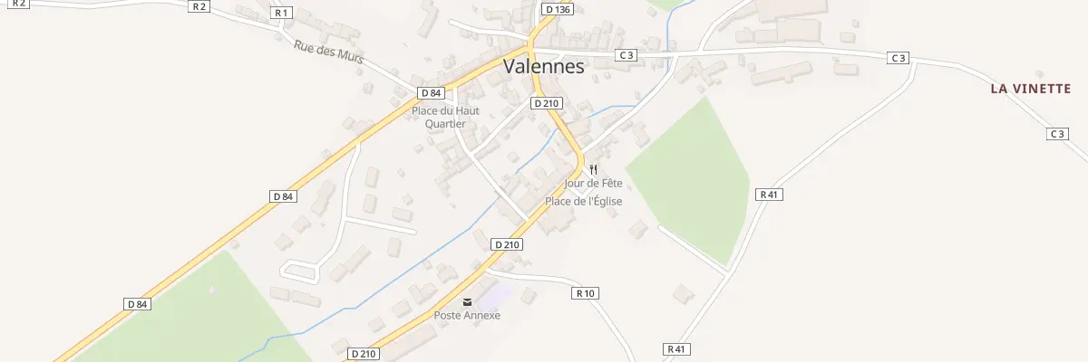 Plan du 14 Rue de l’Eglise à Valennes