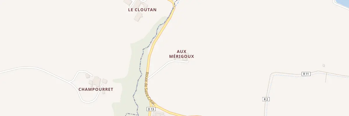 Plan du 5004 Aux Merigoux à Mauroux