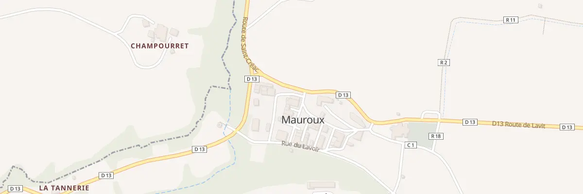 Plan du 5080 Au Village à Mauroux