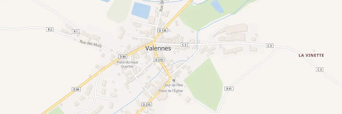 Plan du 7 Pl du Frouil à Valennes