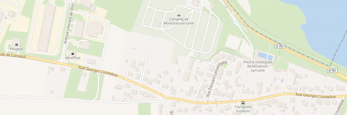 Plan du 50 Rue Georges Courteline à Montlouis-sur-Loire