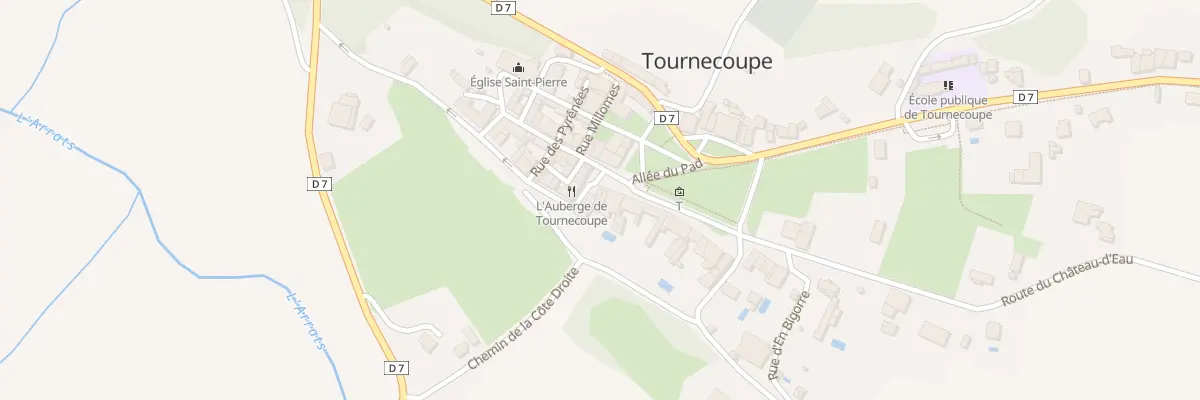 Plan du 1 Prom Vital-Lacaze à Tournecoupe