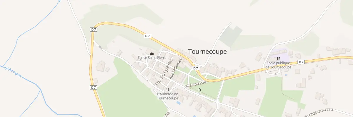 Plan du 2 Rue Millomes à Tournecoupe