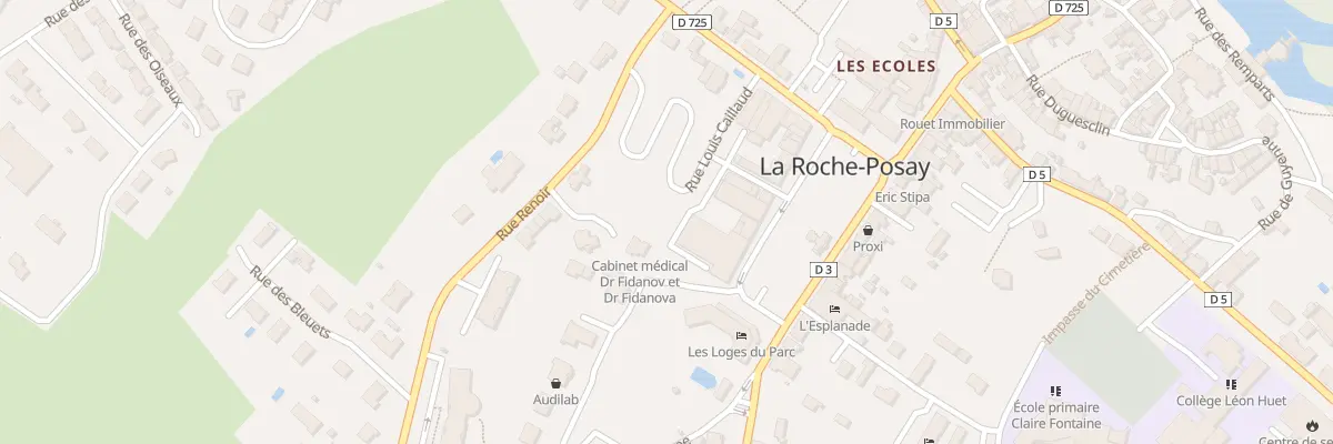 Plan du 18 Bd Victor Hugo à La Roche-Posay