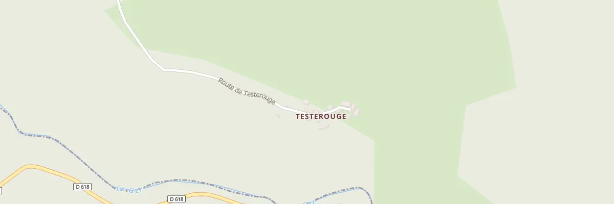 Plan du 855 Rte de Testerouge à Razecueillé