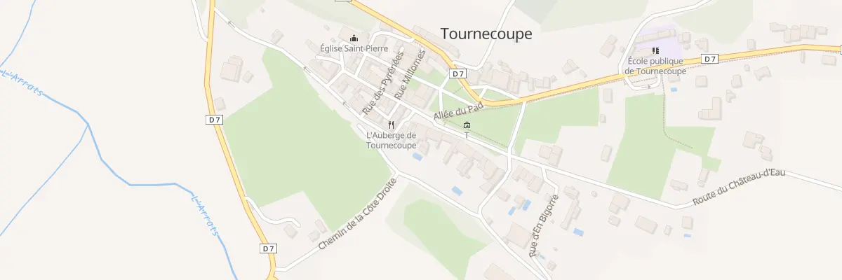Plan du 3 Prom Vital-Lacaze à Tournecoupe