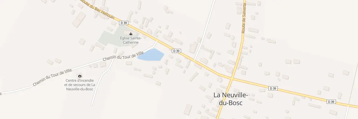 Plan du 14 Rte du Bec-Hellouin à La Neuville-du-Bosc