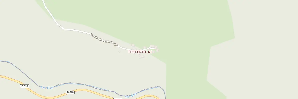 Plan du 84 Testerouge à Razecueillé