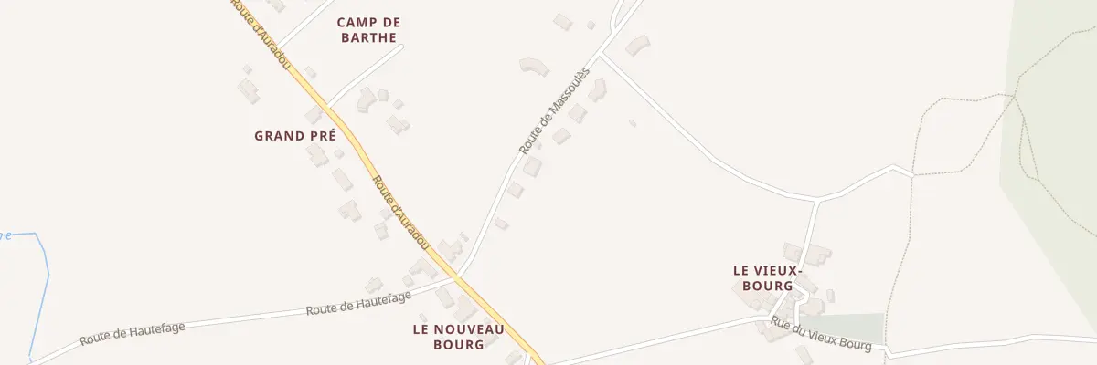 Plan du 5162 Camp de Barthe à Auradou