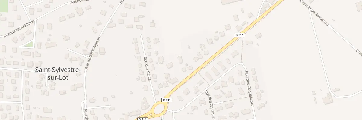Plan du 34B Av de Fumel à Saint-Sylvestre-sur-Lot