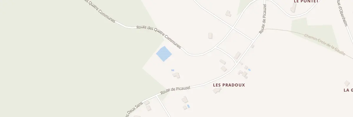Plan du 85 Les Pradoux à Molières