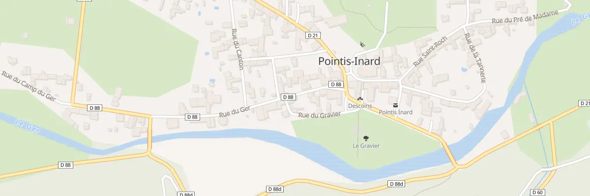 Plan du 7 Rue du Ger à Pointis-Inard