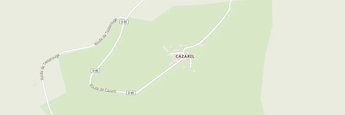 Plan du 74 Cazarilh à Razecueillé