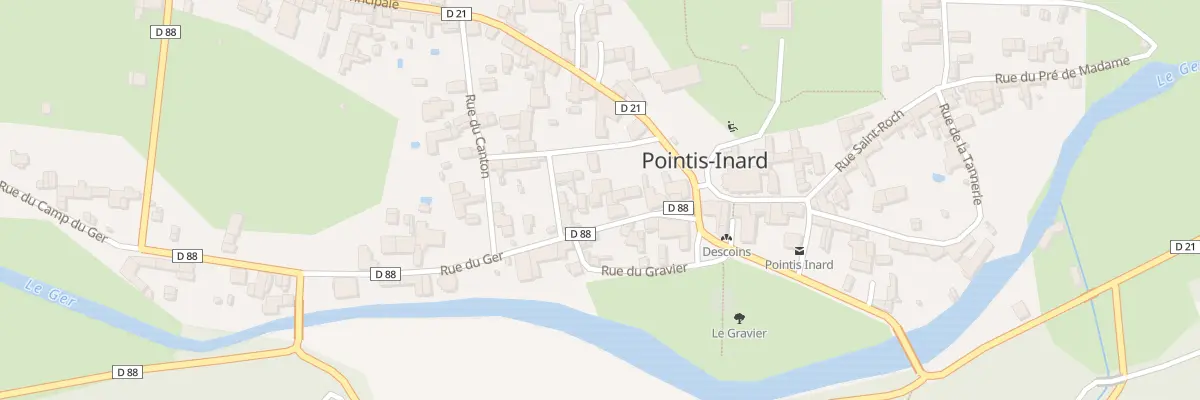 Plan du 10 Rue du Ger à Pointis-Inard