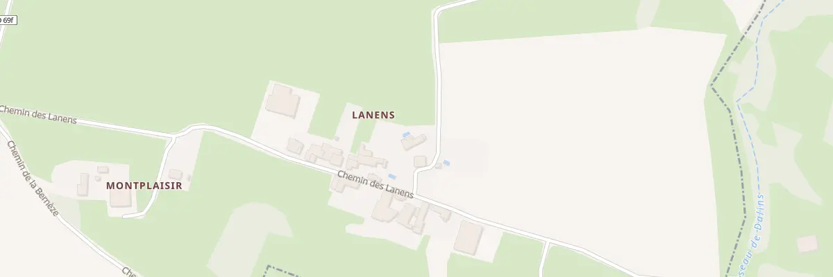 Plan du 26 Lanens à Latoue
