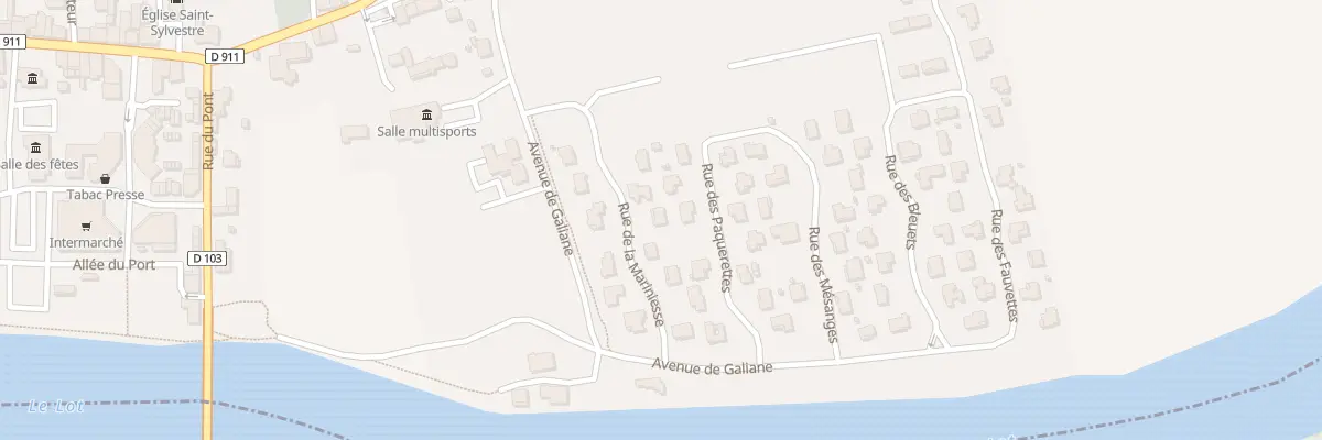 Plan du 8 Rue de la Mariniesse à Saint-Sylvestre-sur-Lot