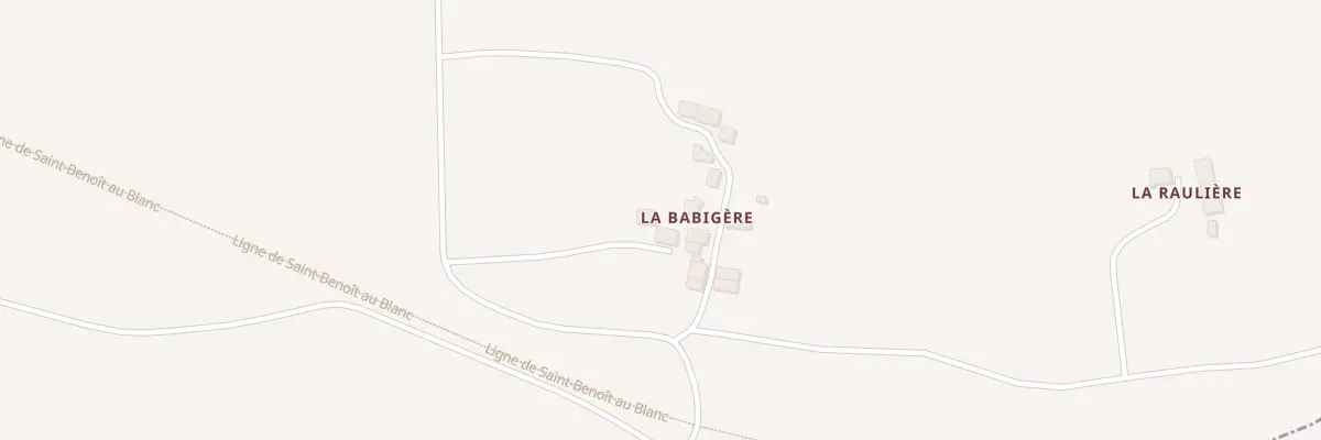Plan du 5172 La Babigère à Paizay-le-Sec