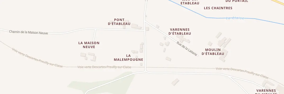 Plan du 34 Etableau à Chisseaux