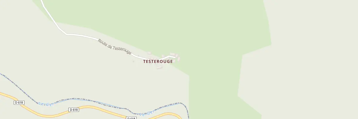 Plan du 86 Testerouge à Razecueillé