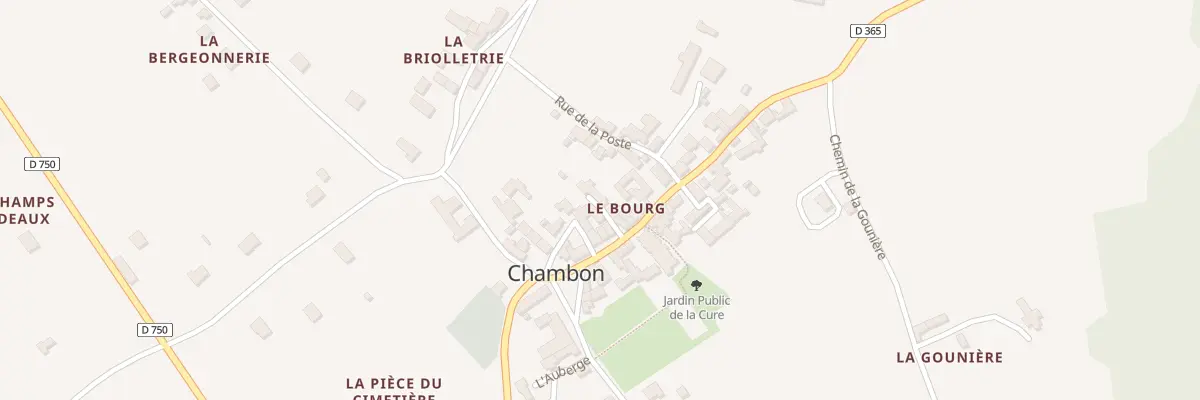 Plan du 3 Pas de la Hulotte à Chambon