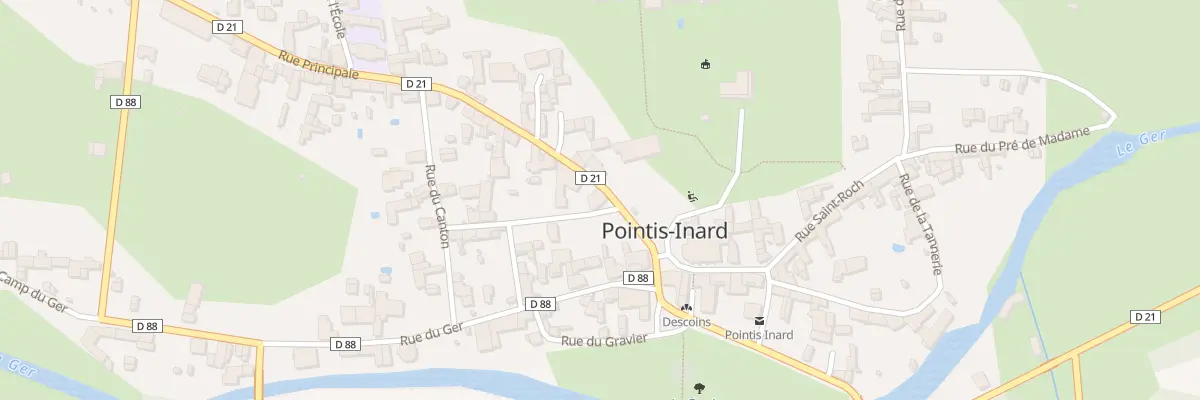 Plan du 1 Rue Principale à Pointis-Inard