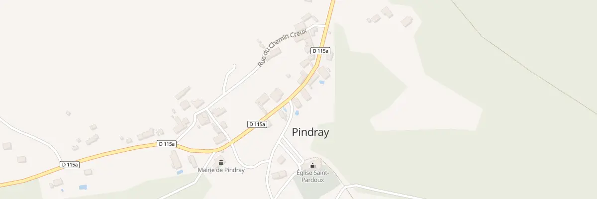 Plan du 8 Rue du Lavoir à Pindray