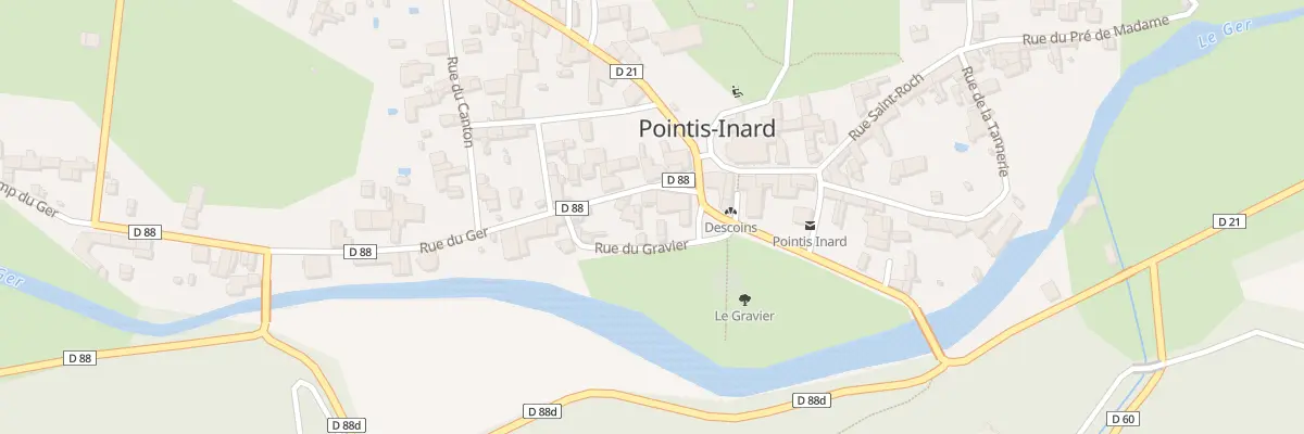 Plan du 1 Rue du Ger à Pointis-Inard