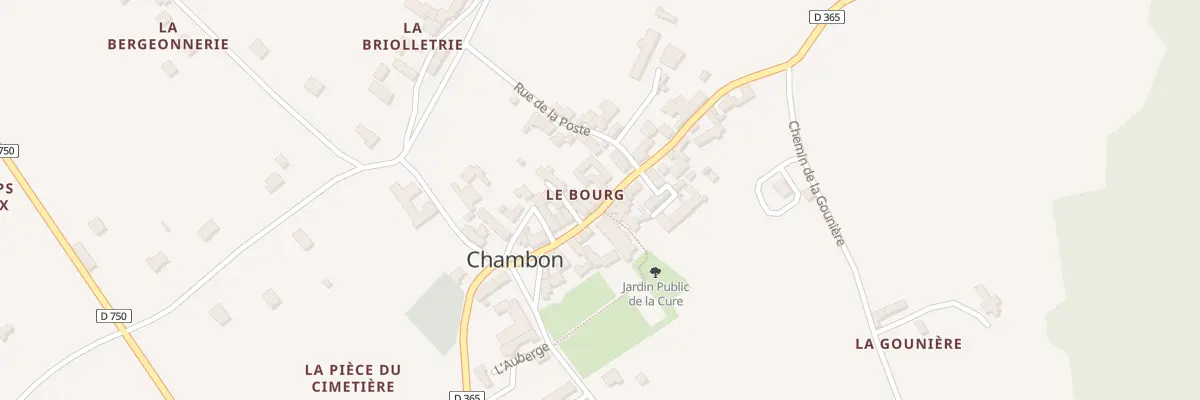 Plan du 13 Rue du Terrier Blanc à Chambon