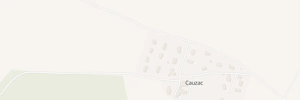 Plan du 6 Tricheries à Cauzac