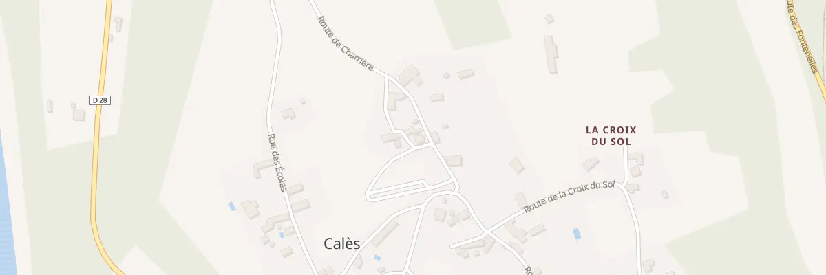 Plan du 75 Rte de Charrière à Calès