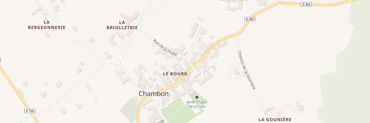 Plan du 1 Rue de la Poste à Chambon