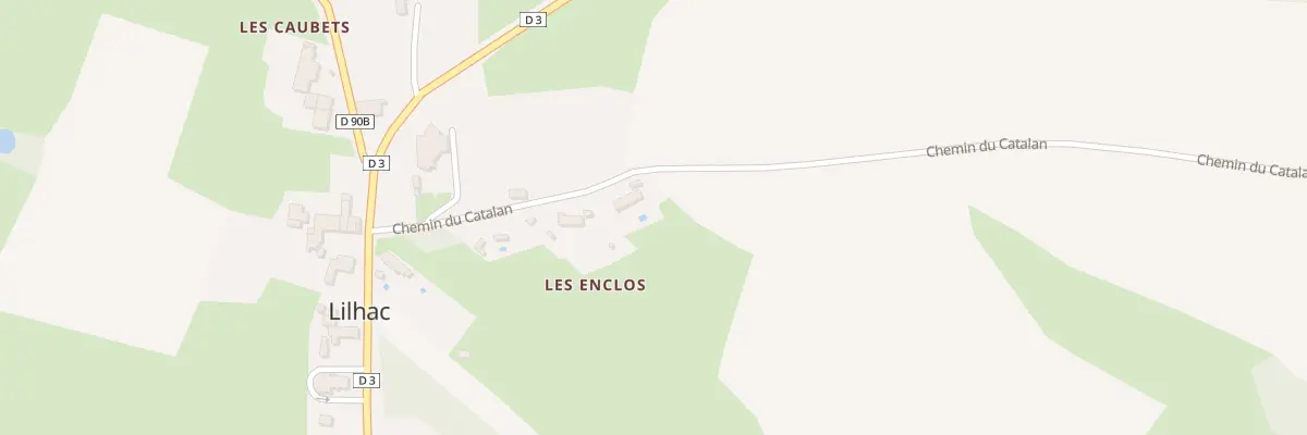 Plan du 186 Che du Catalan à Lilhac