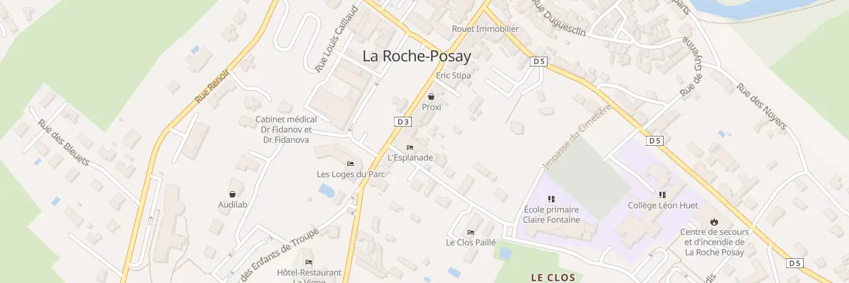 Plan du 35 Crs Pasteur à La Roche-Posay