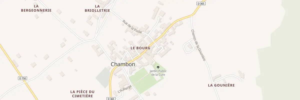 Plan du 14 Rue du Terrier Blanc à Chambon