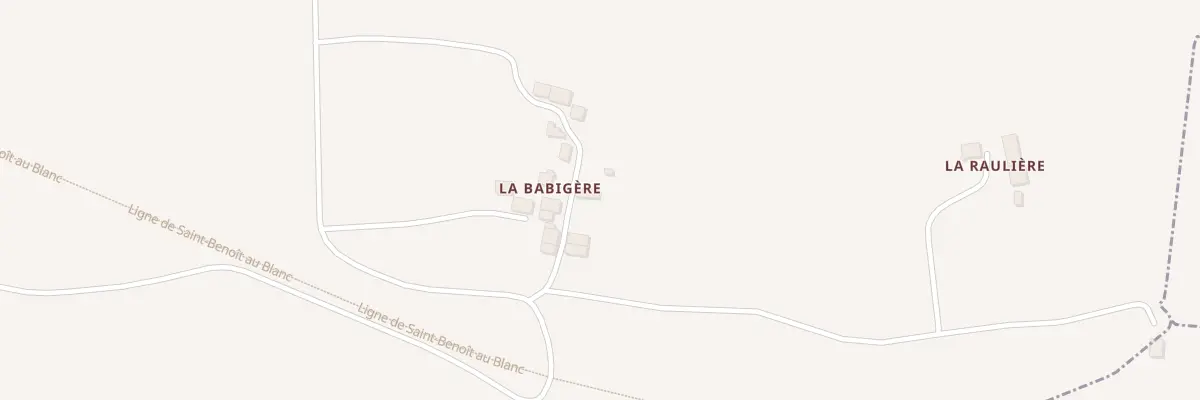Plan du 5234 La Babigère à Paizay-le-Sec