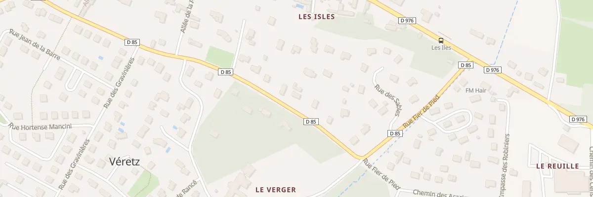 Plan du 28 Rue De La Ferranderie à Véretz