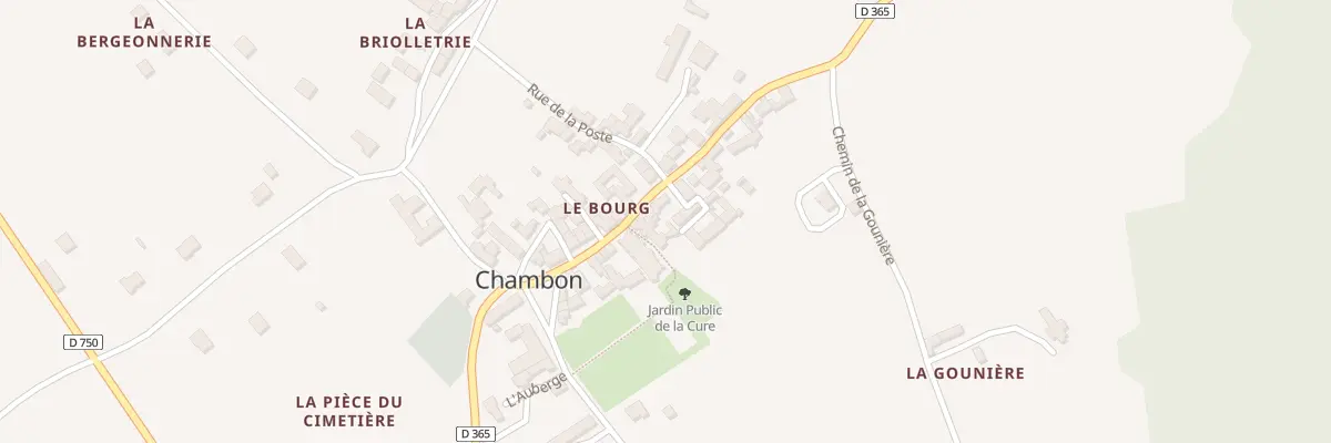 Plan du 1 Rue Les Hauts de l’Eglise à Chambon