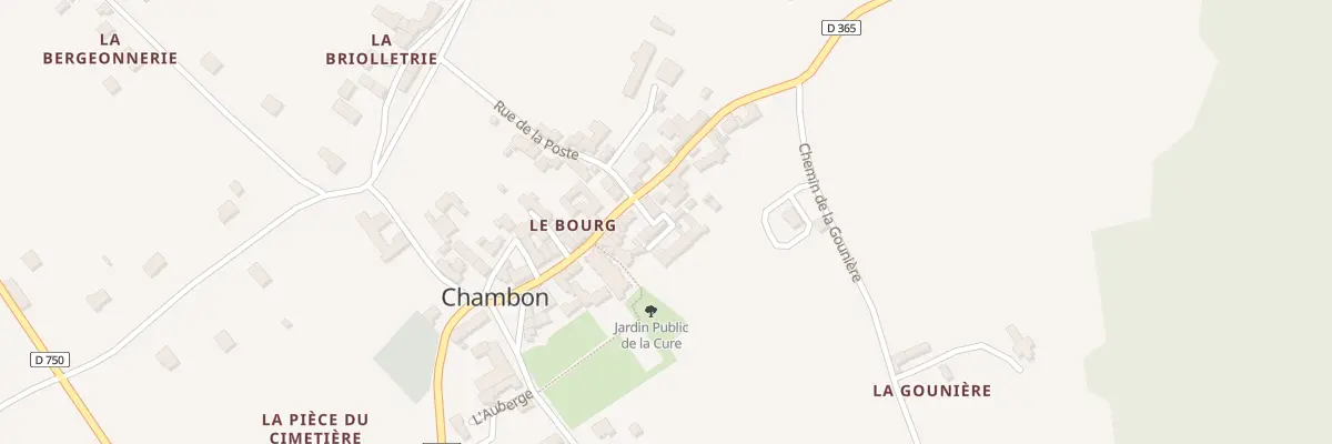 Plan du 9001 Rue Les Hauts de l’Eglise à Chambon