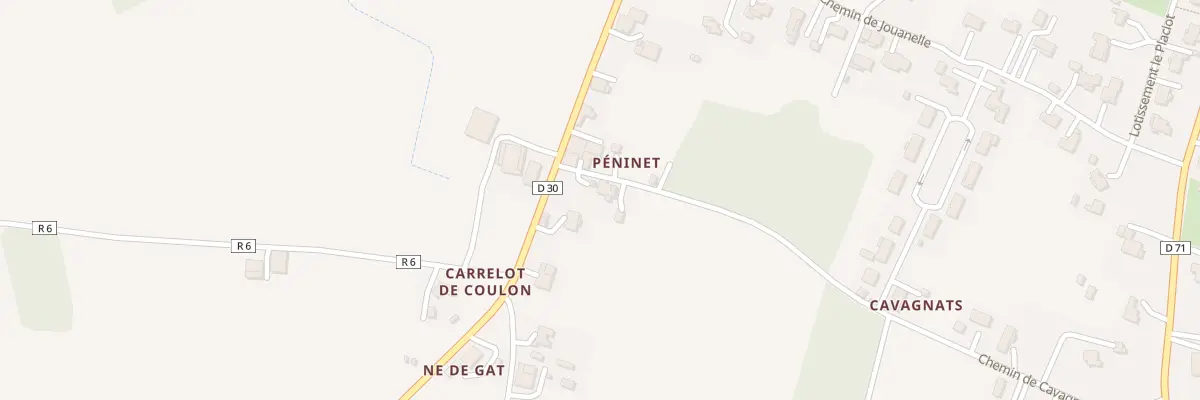 Plan du 54 Imp du Peninet à Donzac
